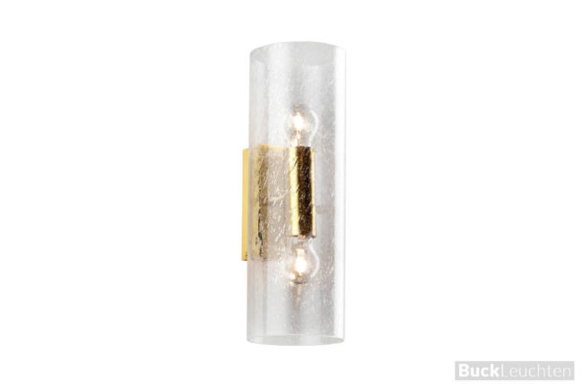 41341-led-wandleuchte_mundgeblasener_kristall_blasenglaszylinder_d_13_cm_a_17_cm__h_40_cm_2_x_led_max_8w_1000_lumen__messing_oberflache_messing_fein_matt